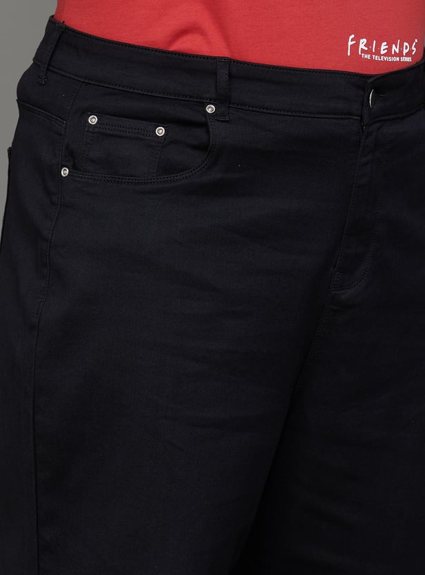 NEXUS Women Dark-Washed Flared Jeans