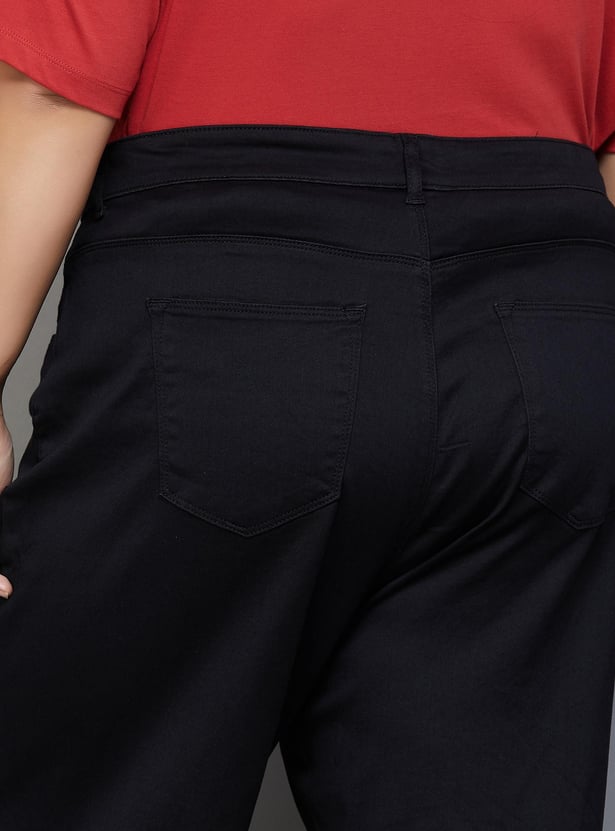 NEXUS Women Dark-Washed Flared Jeans