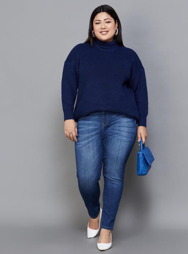 NEXUS Women Darkwashed Skinny Fit Jeans