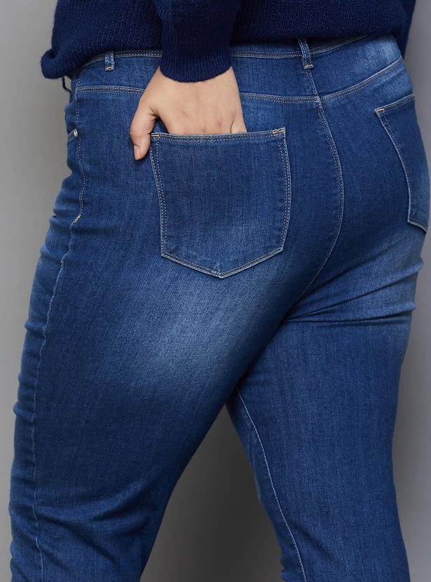 NEXUS Women Darkwashed Skinny Fit Jeans