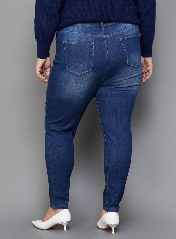 NEXUS Women Darkwashed Skinny Fit Jeans