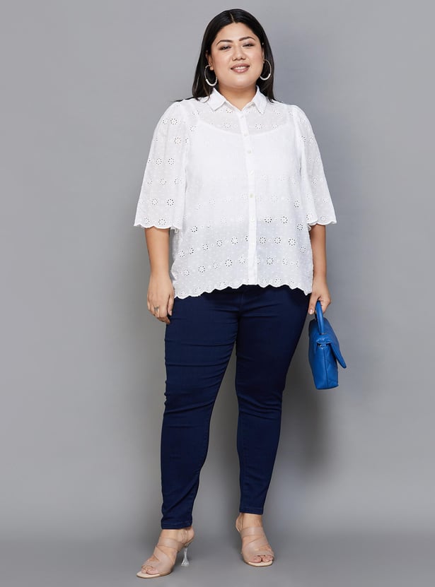 NEXUS Women Darkwashed Skinny Fit Jeans