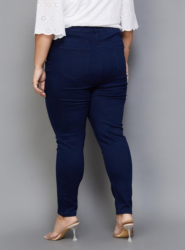 NEXUS Women Darkwashed Skinny Fit Jeans