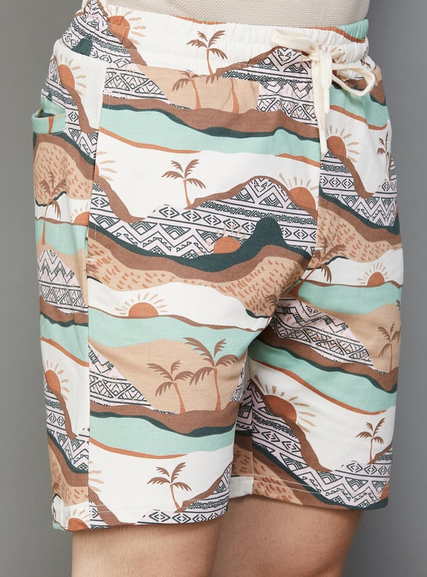 FORCA Men Beach Print Regular Fit Shorts