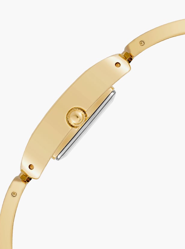 ANNE KLEIN Women Enamel Analog Watch with Metal Strap - AK4068GPBK