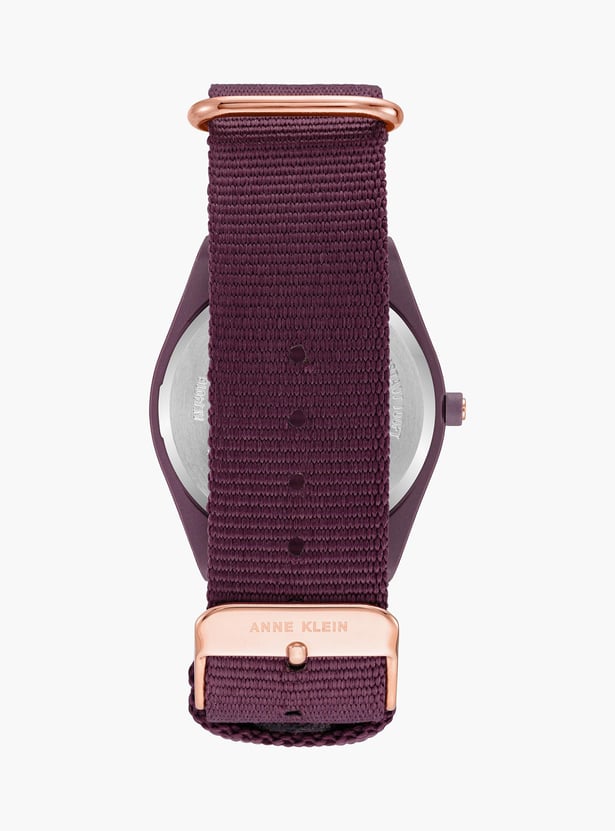 ANNE KLEIN Women Ocean Plastic Analog Watch with Fabric Strap - AK4016RGPR