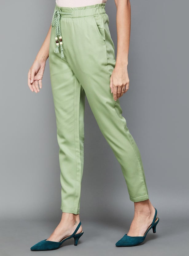 CODE CLASSIC Women Solid Tapered Fit Pants