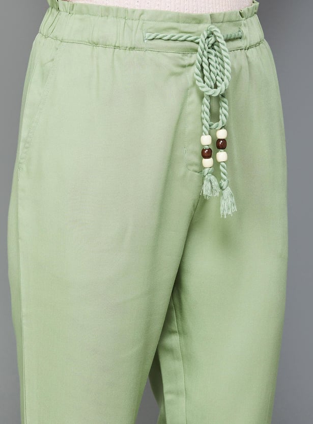 CODE CLASSIC Women Solid Tapered Fit Pants