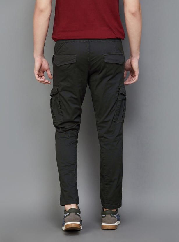 FAME FOREVER Solid Slim Tapered Cargos