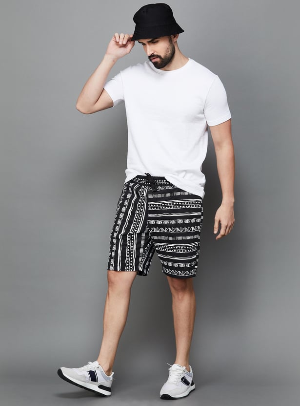 FORCA Men Printed Regular Fit Shorts
