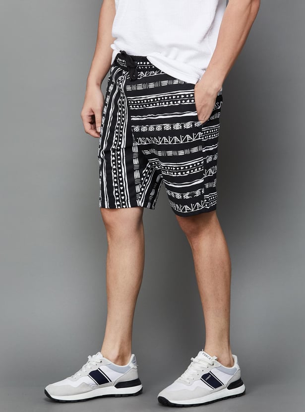 FORCA Men Printed Regular Fit Shorts