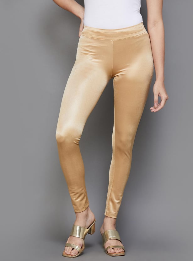 BIBA Women Solid Ankle-Length Leggings