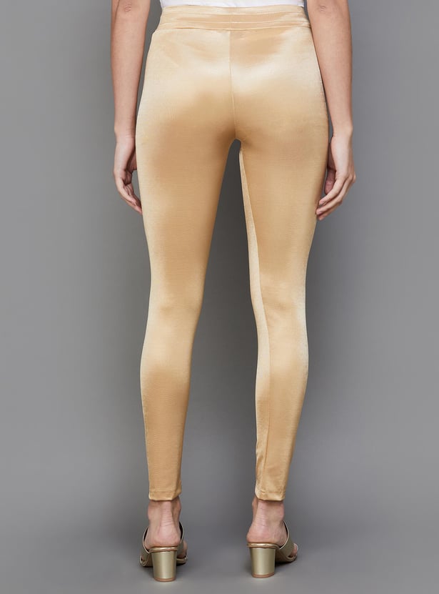 BIBA Women Solid Ankle-Length Leggings