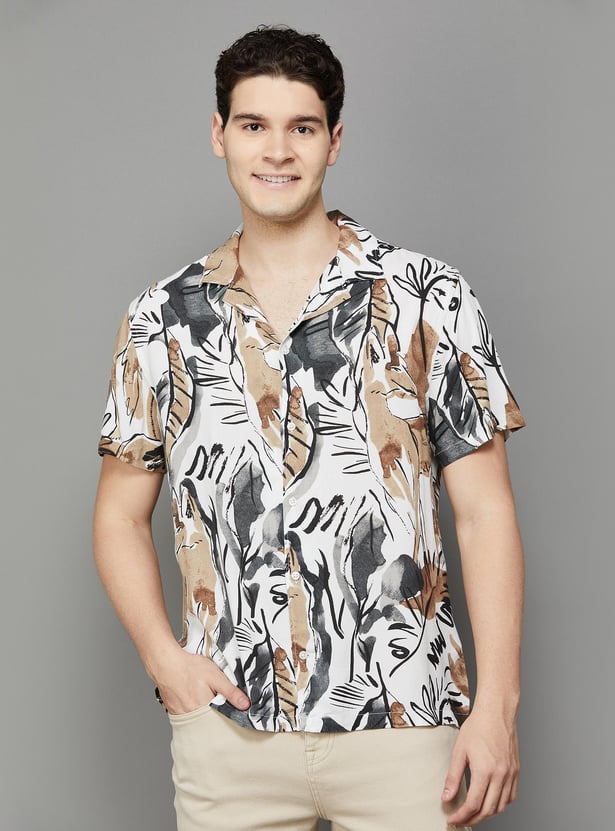 CELIO Men Printed Resort Shirt