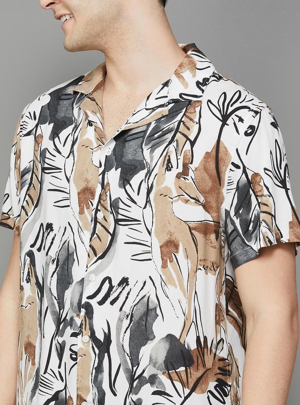 CELIO Men Printed Resort Shirt
