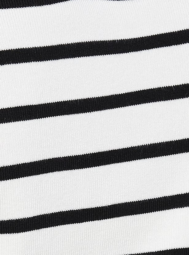 CODE CLASSIC Women Striped Regular Fit T-shirt