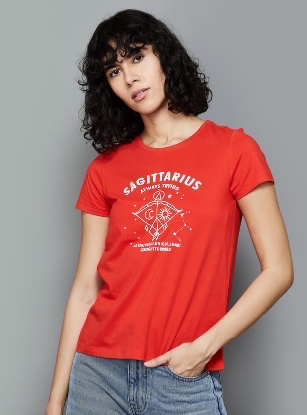 FAME FOREVER Women Typographic Printed T-Shirt