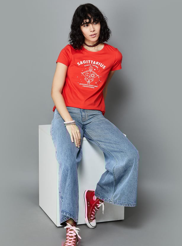 FAME FOREVER Women Typographic Printed T-Shirt