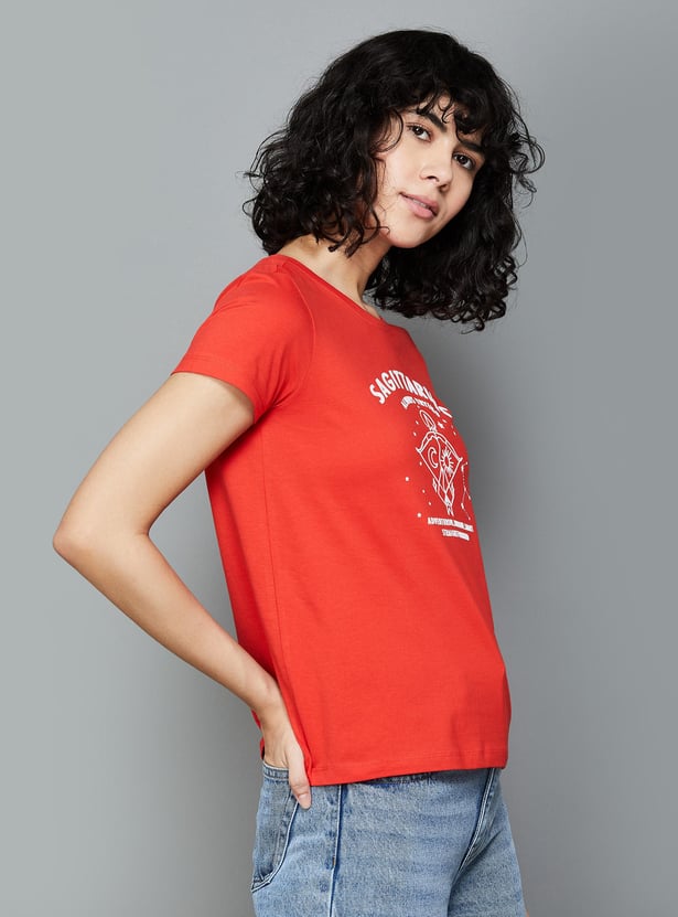FAME FOREVER Women Typographic Printed T-Shirt