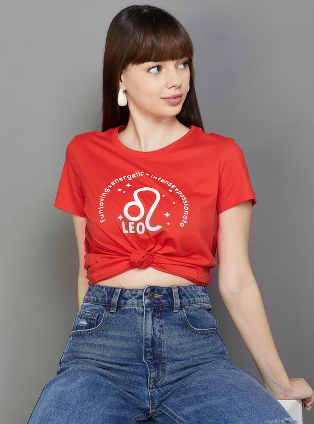 FAME FOREVER Women Graphic Printed T-shirt