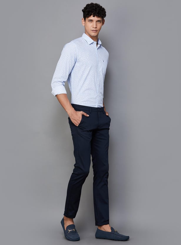 ALLEN SOLLY Men Printed Slim Fit Casual Shirt