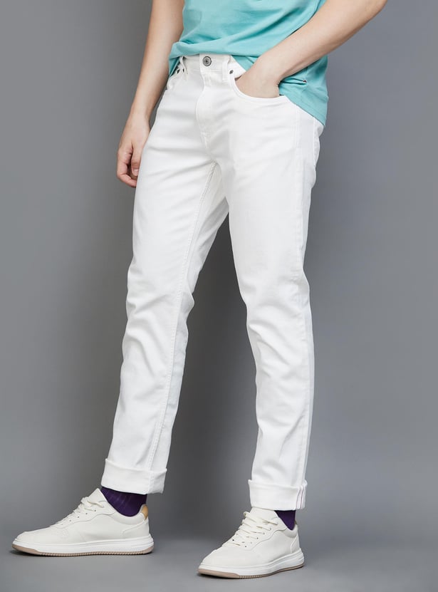 Buy POLO Men Solid Slim Tapered Jeans from POLO