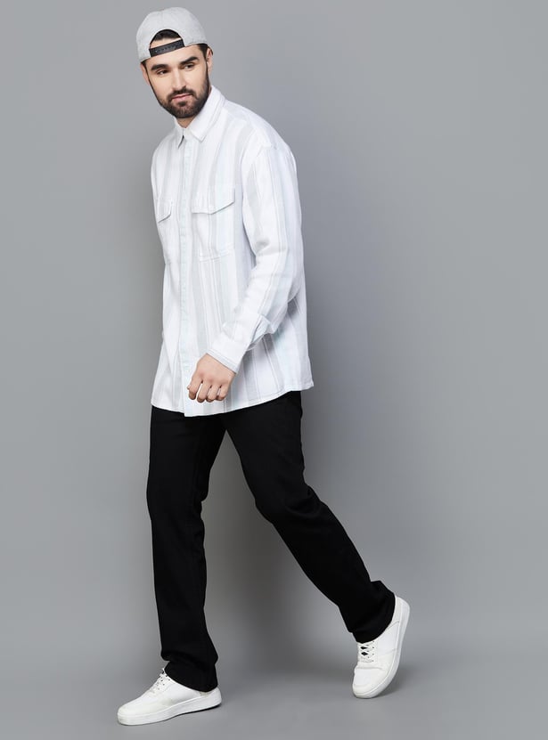PEPE JEANS Men Solid Regular Tapered Jeans
