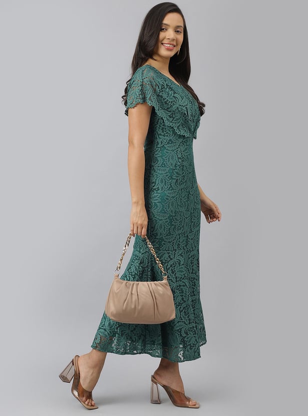 LATIN QUARTERS Women Lace Maxi Dress