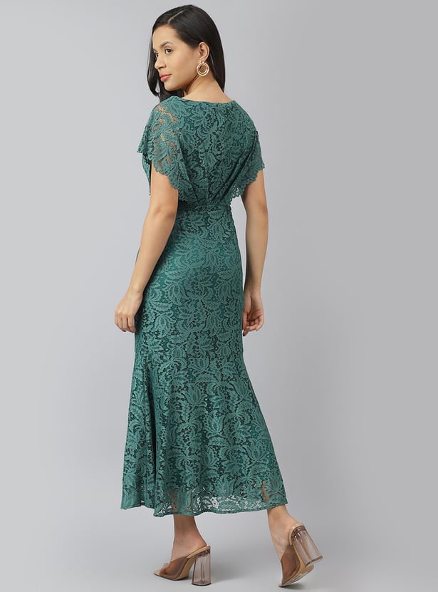LATIN QUARTERS Women Lace Maxi Dress