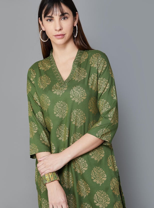 MELANGE Women Printed Kurta