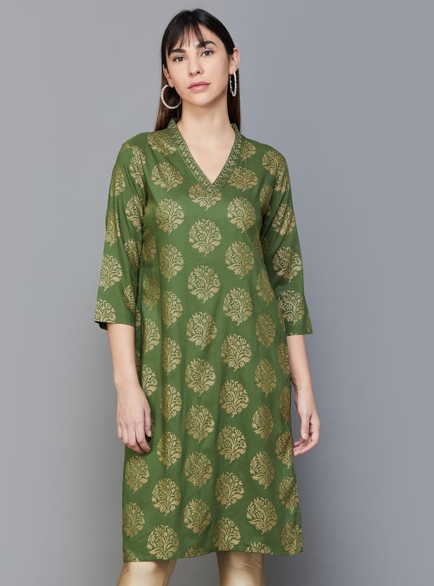 MELANGE Women Printed Kurta