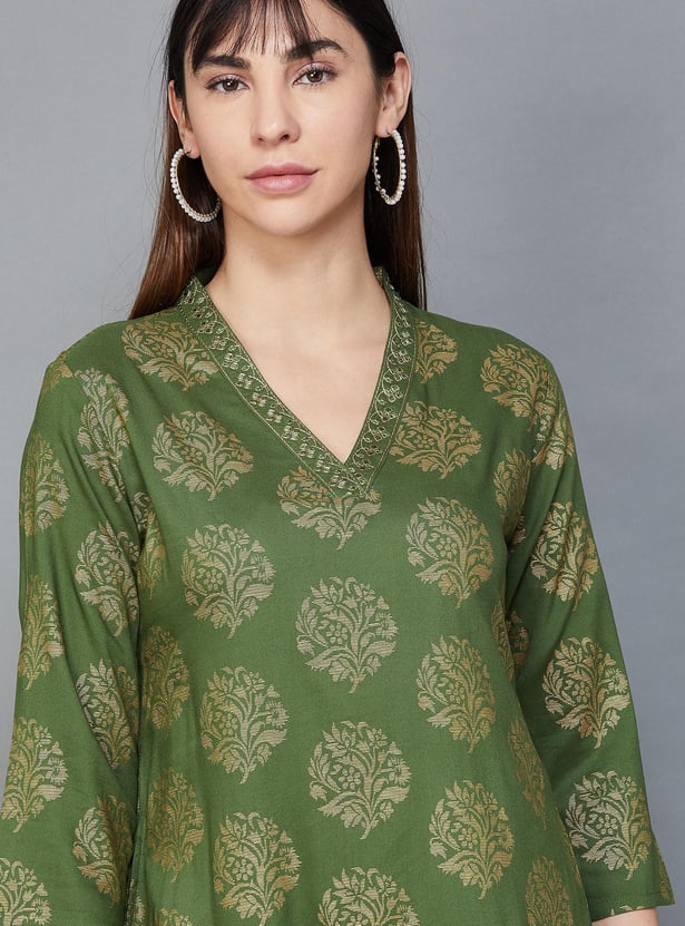 MELANGE Women Printed Kurta