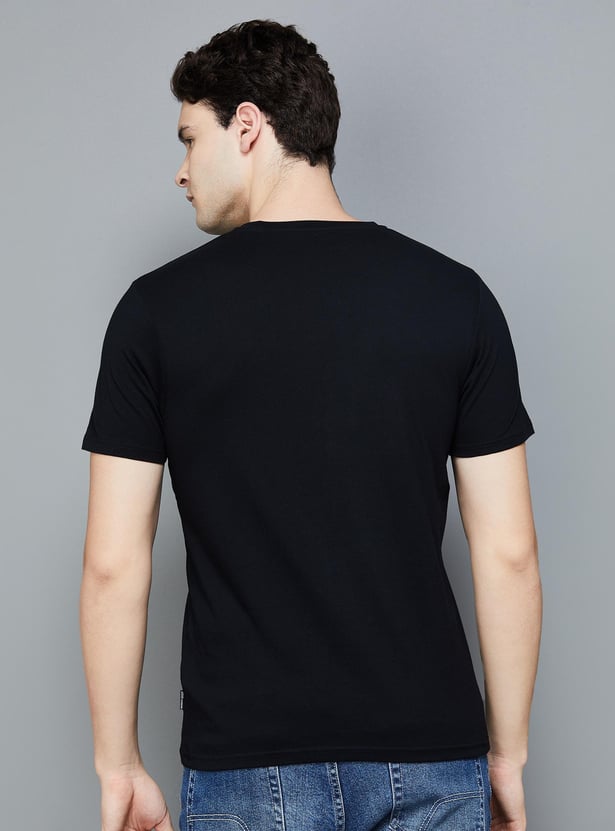 FAME FOREVER Men Graphic Printed Crew Neck T-Shirt