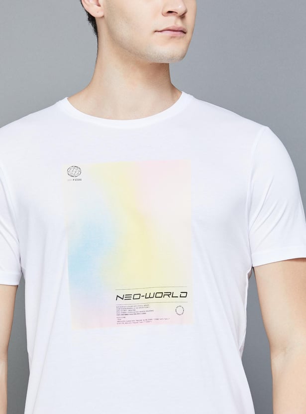 FAME FOREVER Men Graphic Printed Crew Neck T-Shirt