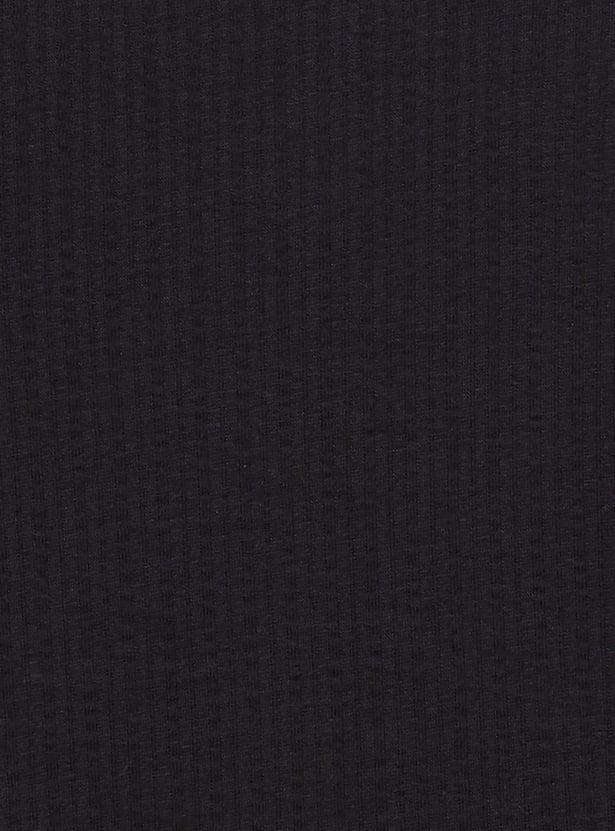 JACK & JONES Men Textured Slim Fit Polo T-shirt
