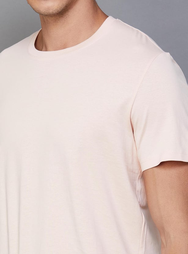 CELIO Men Solid Regular Fit T-shirt