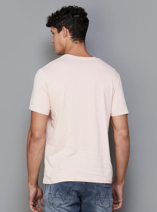 CELIO Men Solid Regular Fit T-shirt