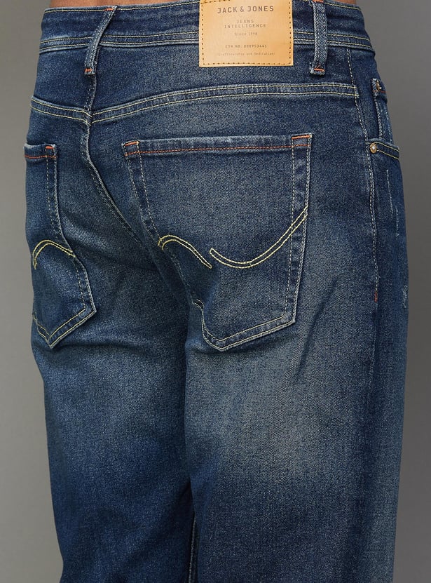 Buy JACK JONES Men Stonewashed Bootcut Fit Jeans from JACK