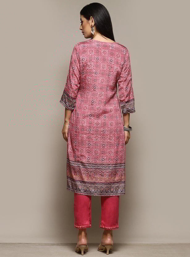 Buy BIBA Women Kalamkari Printed Kurta Set from BIBA at just INR 5995.0