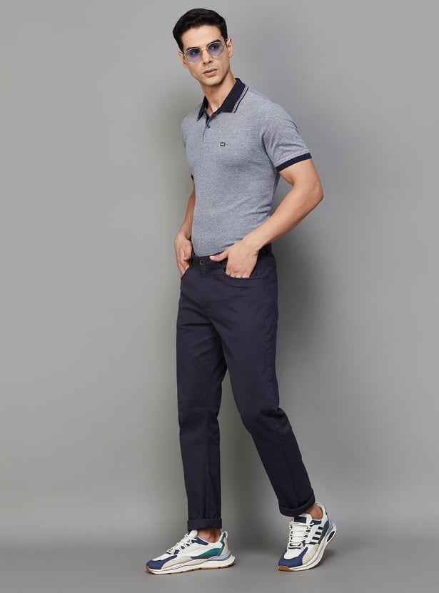 ARROW SPORT Men Textured Regular Fit Polo T-shirt