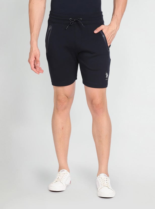 Buy POLO Men Solid Slim Fit Casual Shorts from