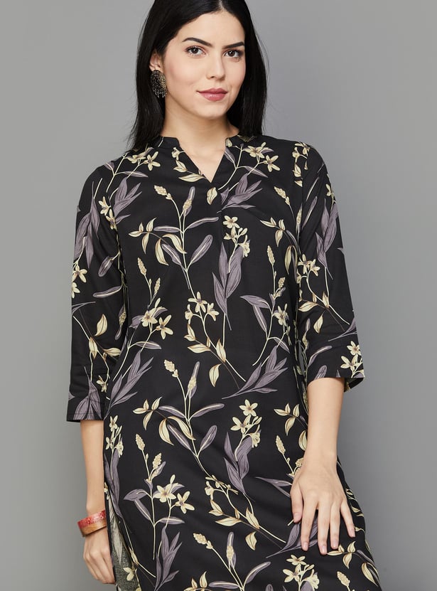 MELANGE Women Printed Straight Kurta