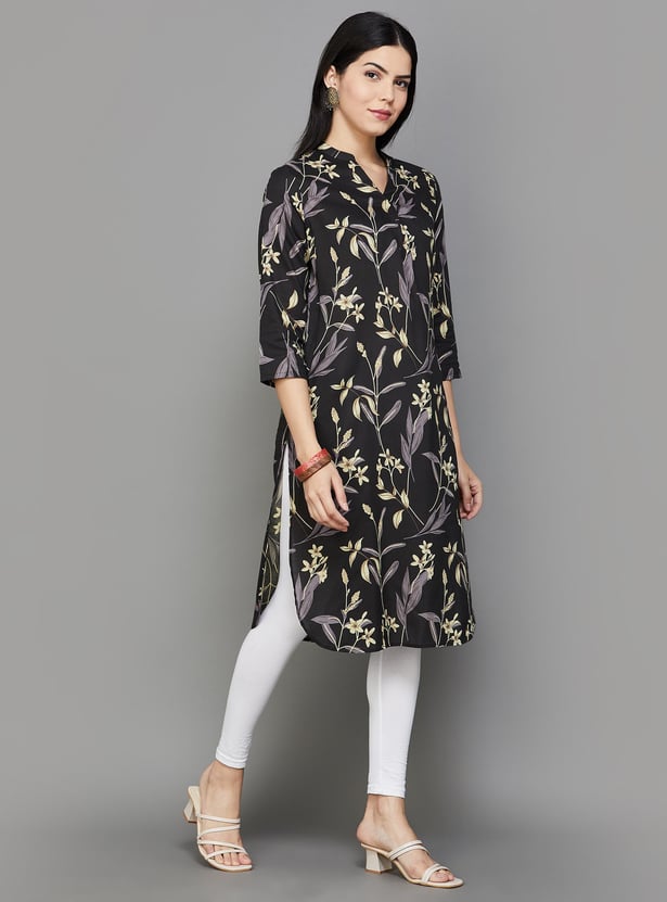 MELANGE Women Printed Straight Kurta