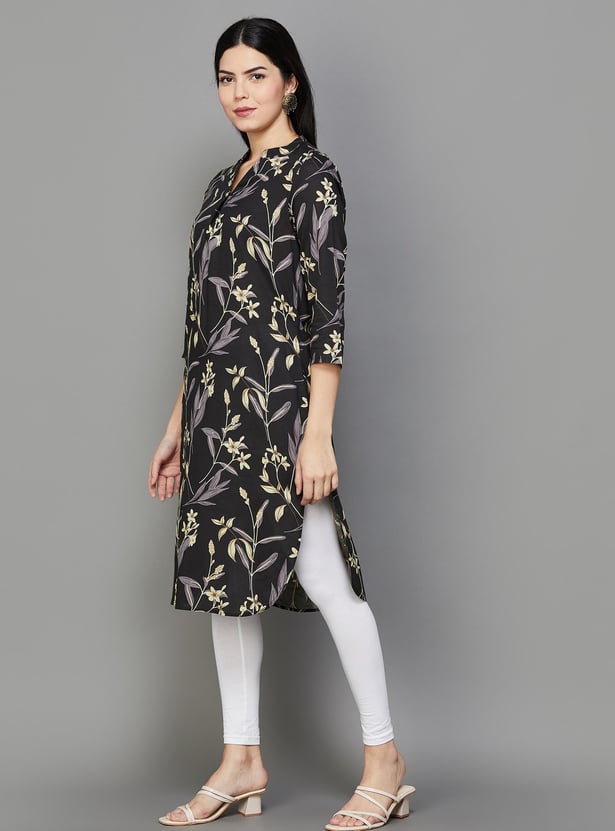 MELANGE Women Printed Straight Kurta