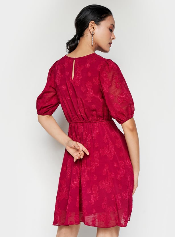 AND Women Lace Fit And Flare Dress