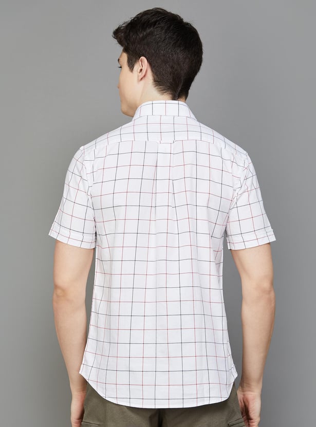 U.S. POLO ASSN. Men Checked Regular Fit Casual Shirt