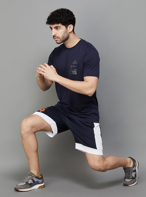 Buy ADIDAS Men Printed Crew Neck T-shirt from Adidas at just INR 2999.0