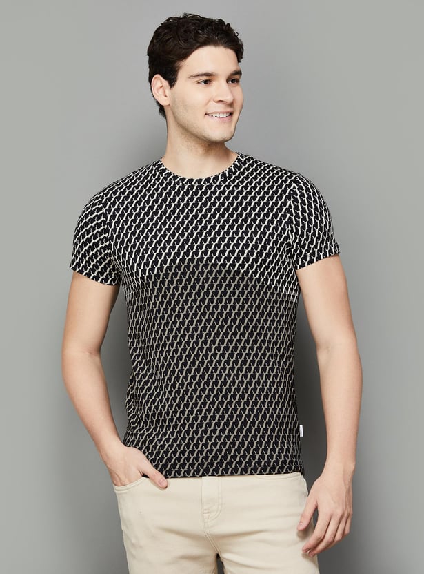 JACK & JONES Men Printed Regular Fit T-shirt