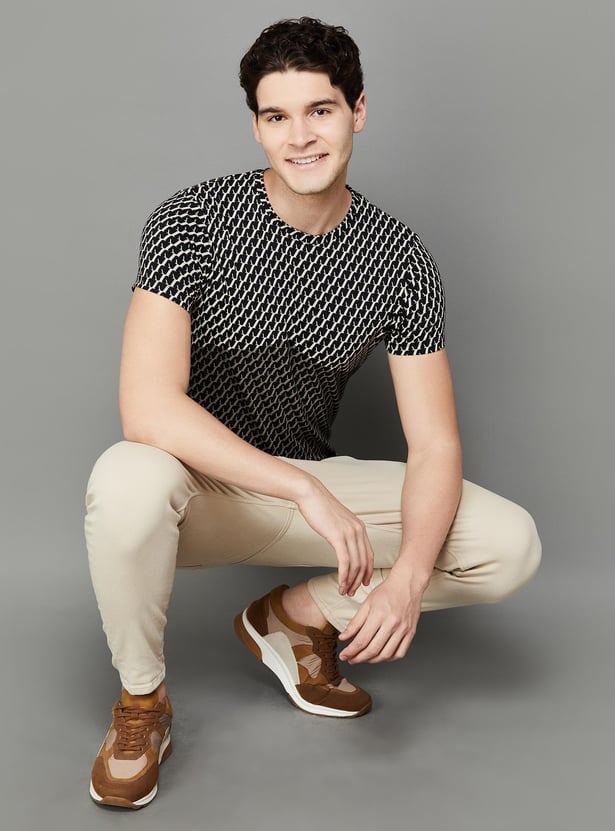 JACK & JONES Men Printed Regular Fit T-shirt