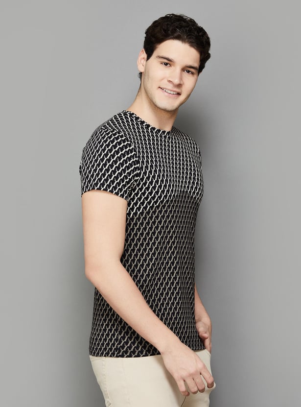 JACK & JONES Men Printed Regular Fit T-shirt